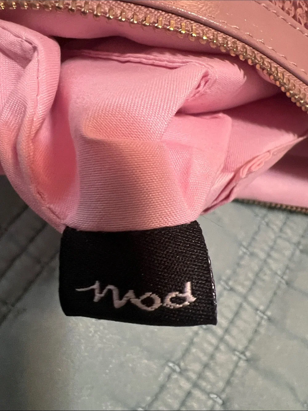 Woven Pink Crossbody Clutch Bag - Women's Shoulder Strap